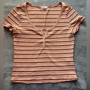 Garage Striped Crop Top